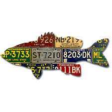 Smallmouth Bass License Plate Art - Cody Richardson - The Fly Shop