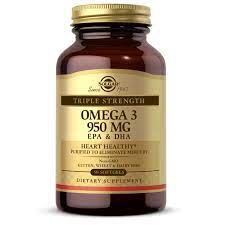 Triple Strength Omega-3 950 mg Softgels - Heart Health - Solgar