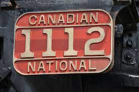 Number plate of CN locomotive 1112 | Metal-cast umber plate … | Flickr