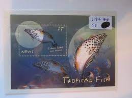 1194 Nevis TROPICAL FISH $5 stamp MNH Clown Coris | eBay