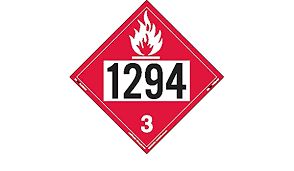 Labelmaster ZT2-1294 UN 1294 Flammable Liquid Hazmat Placard, Tagboard  (Pack of 25) : Amazon.sg: Industrial & Scientific