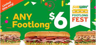 Subway: Classic Footlongs for $6 :: Southern Savers