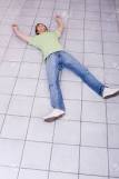 Man Lying On Floor Stock Photo, Picture And Royalty Free ...