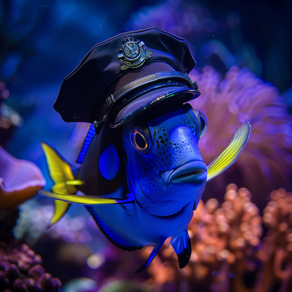 priestofdiscontent_A_blue_tang_dory_fish_dressed_up_like_a_poli_fddeb6bd-2fe6-46d3-8c90-f981fa...png