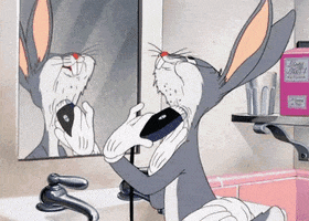 bugs bunny shaving.gif