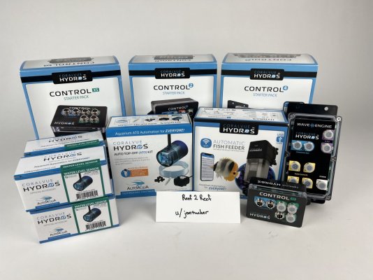 Coralvue Hydros Controller System - WaveEngine, Control 4, Control 2, 2x Control XS, Feeder, ATO Kit, and More