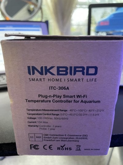 Inkbird ITC-306A Plug-n-Play Smart WiFi Temp Controller for Aquariums