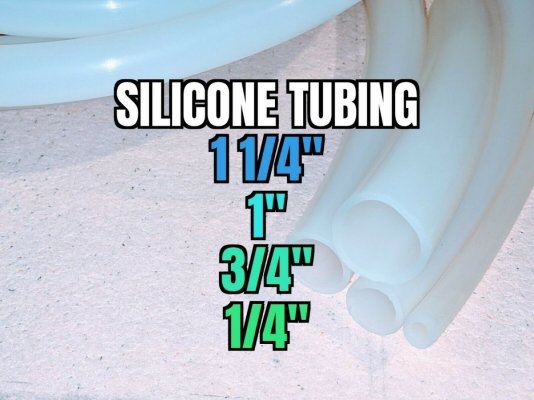 Silicone tubing 0.25-1.25"