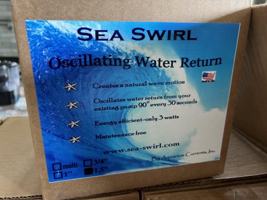 fs: (QTY 2) 1.5" sea swirls BRAND NEW