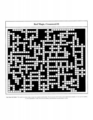 Reef2Reef's First Ever Crossword: Reef Magic