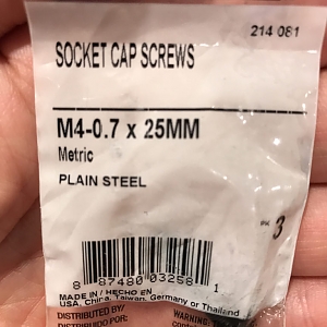 M4 sized screws