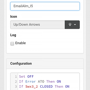 Email Alarm setup