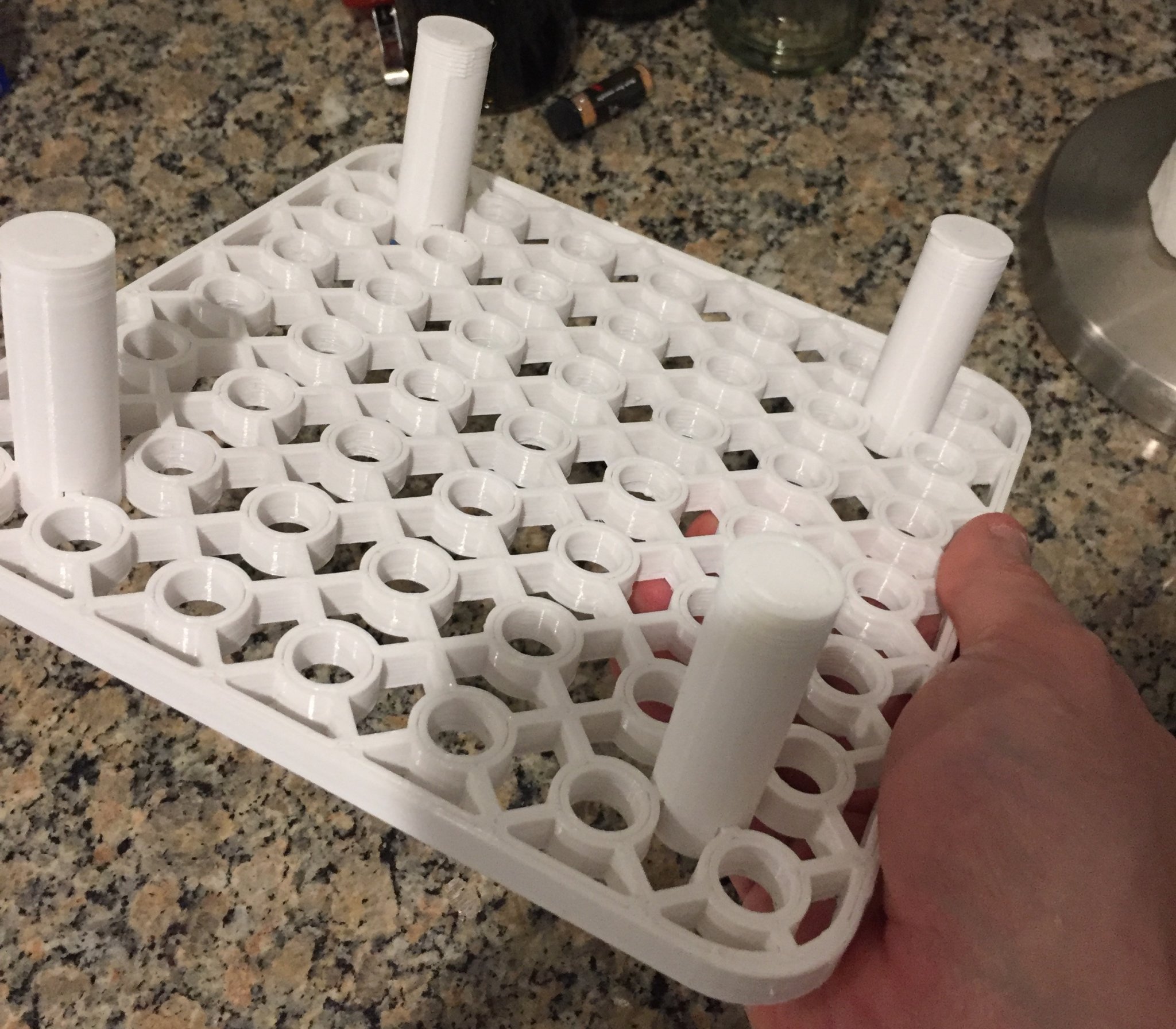 3d printed frag rack bottom