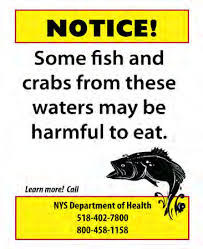 Hudson River Fish Advisory Signs